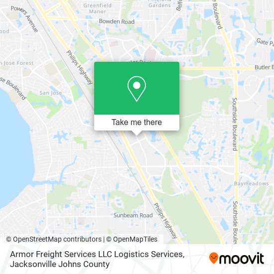 Mapa de Armor Freight Services LLC Logistics Services