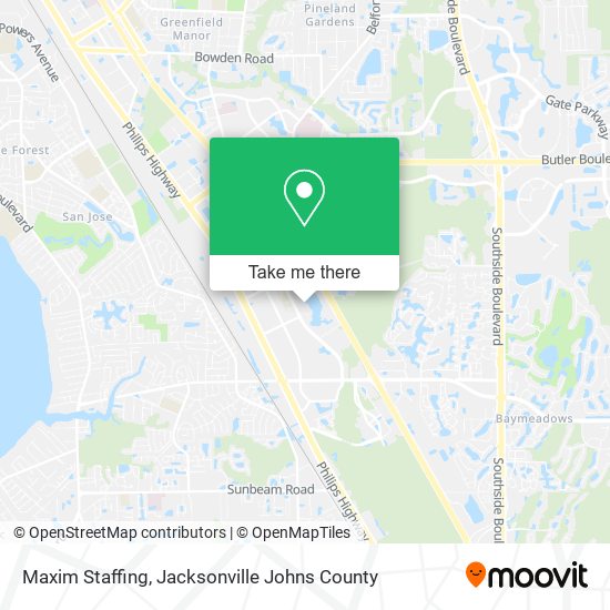 Maxim Staffing map