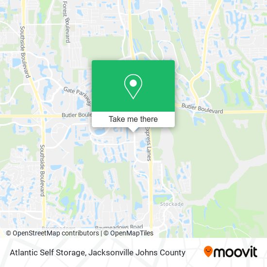 Atlantic Self Storage map