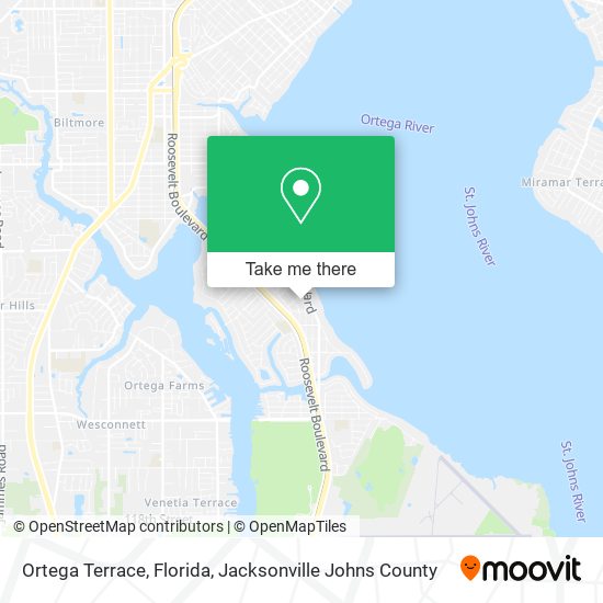 Ortega Terrace, Florida map