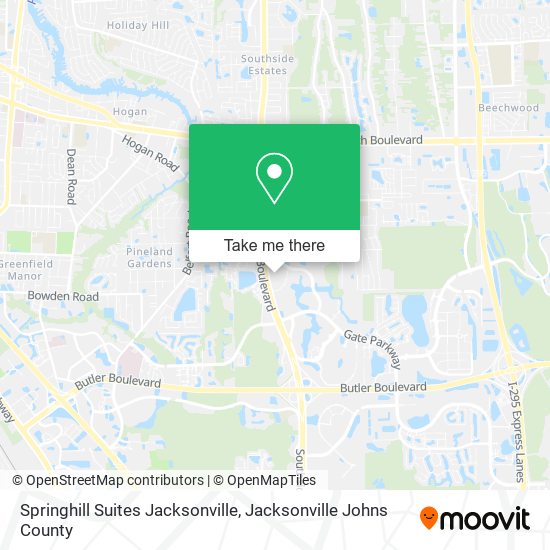 Springhill Suites Jacksonville map
