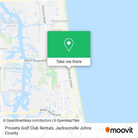 Mapa de Prosets Golf Club Rentals