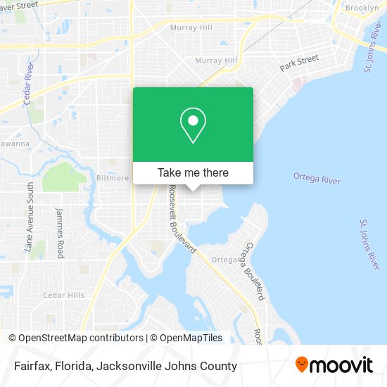 Mapa de Fairfax, Florida