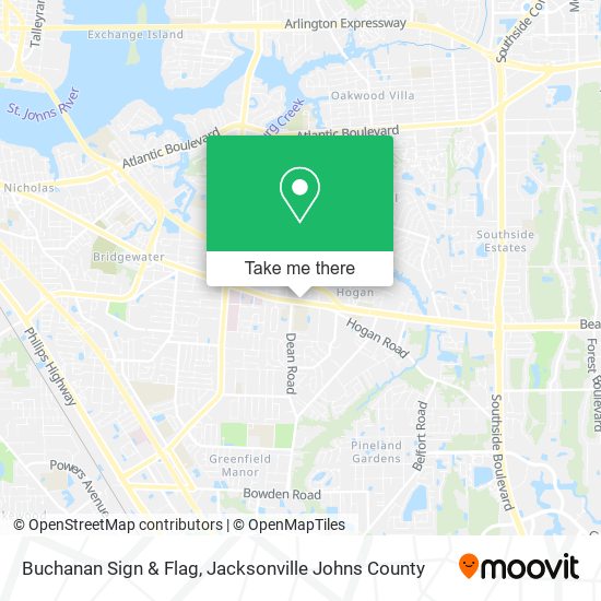 Buchanan Sign & Flag map