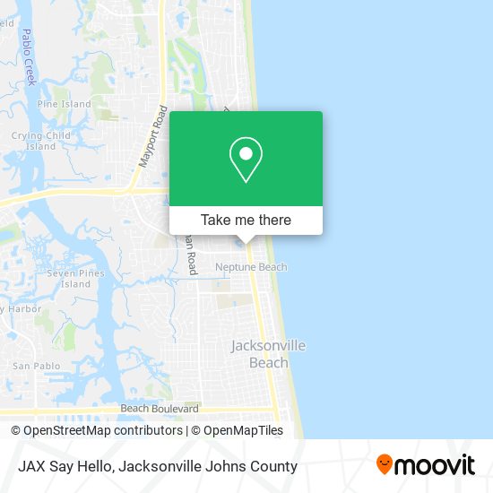JAX Say Hello map