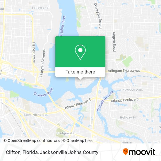 Mapa de Clifton, Florida