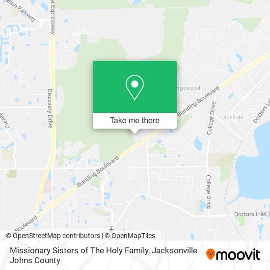 Missionary Sisters of The Holy Family map