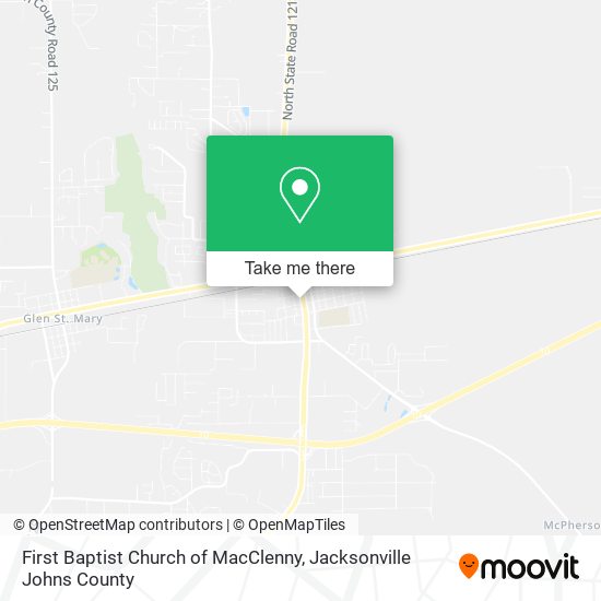 First Baptist Church of MacClenny map
