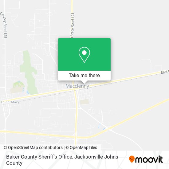 Baker County Sheriff's Office map