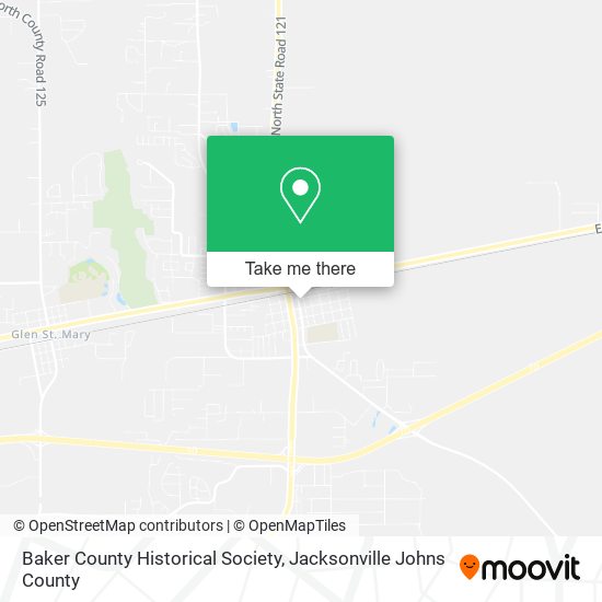 Mapa de Baker County Historical Society