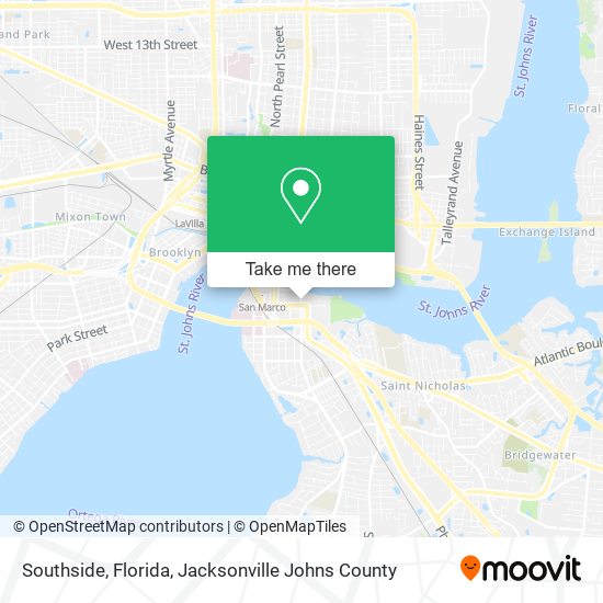 Southside, Florida map