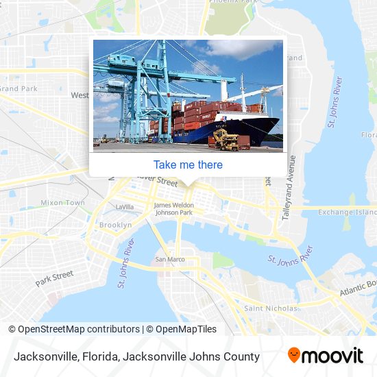 Jacksonville, Florida map