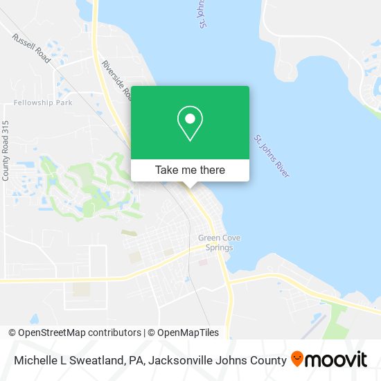 Michelle L Sweatland, PA map