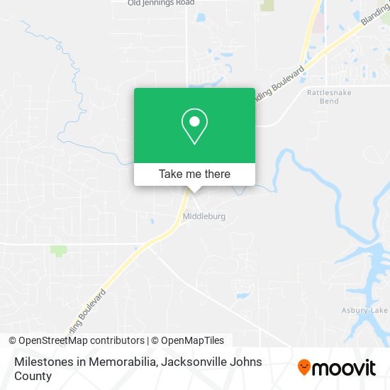Milestones in Memorabilia map