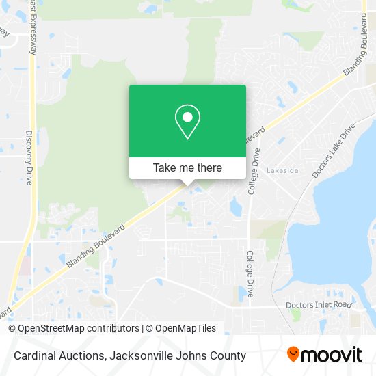 Cardinal Auctions map
