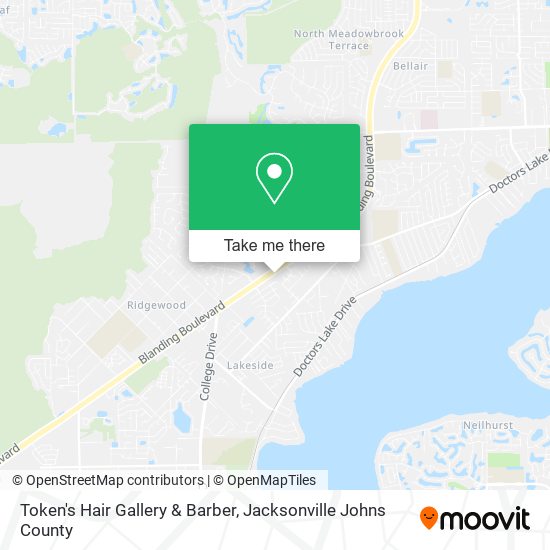 Mapa de Token's Hair Gallery & Barber
