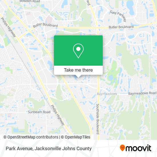 Park Avenue map
