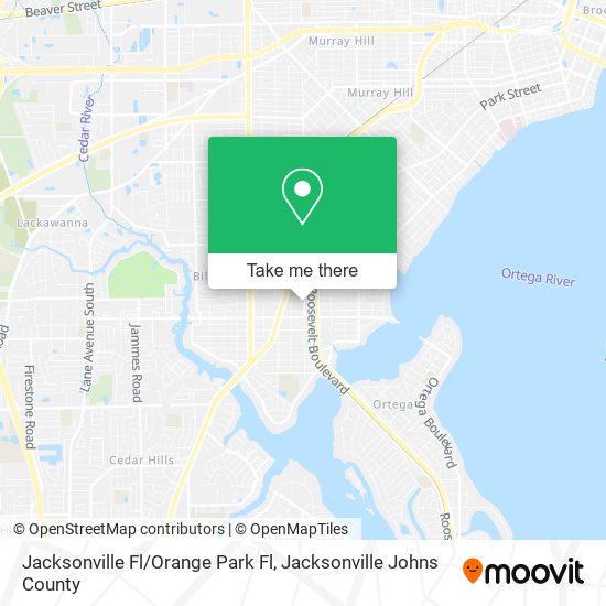 Mapa de Jacksonville Fl/Orange Park Fl