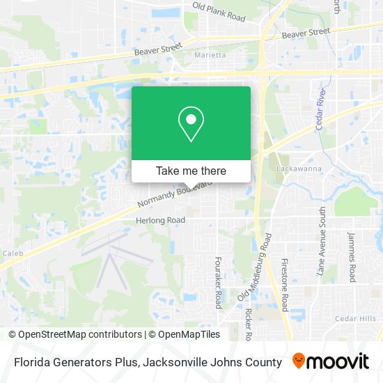 Florida Generators Plus map