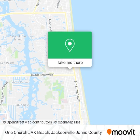 One Church JAX Beach map