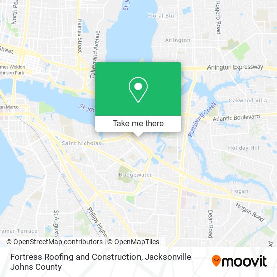 Mapa de Fortress Roofing and Construction