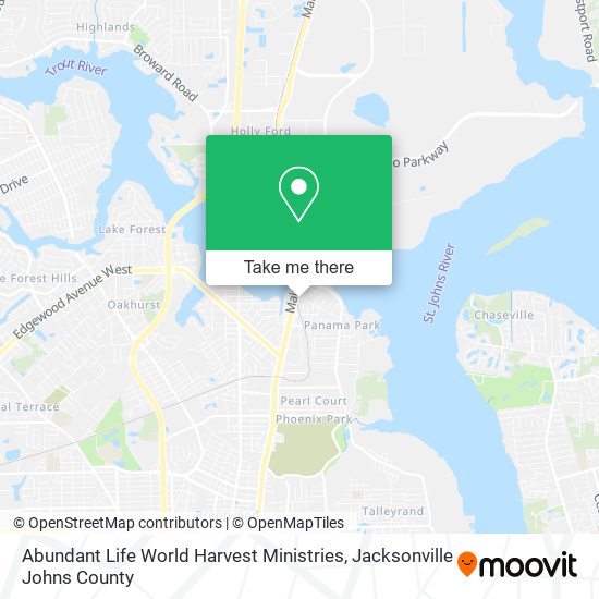 Abundant Life World Harvest Ministries map