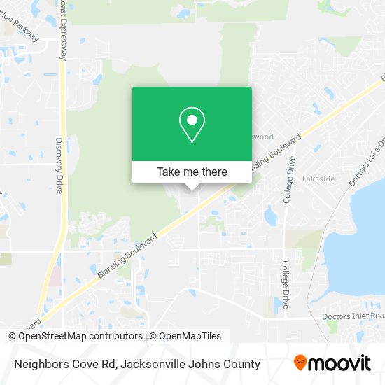 Neighbors Cove Rd map