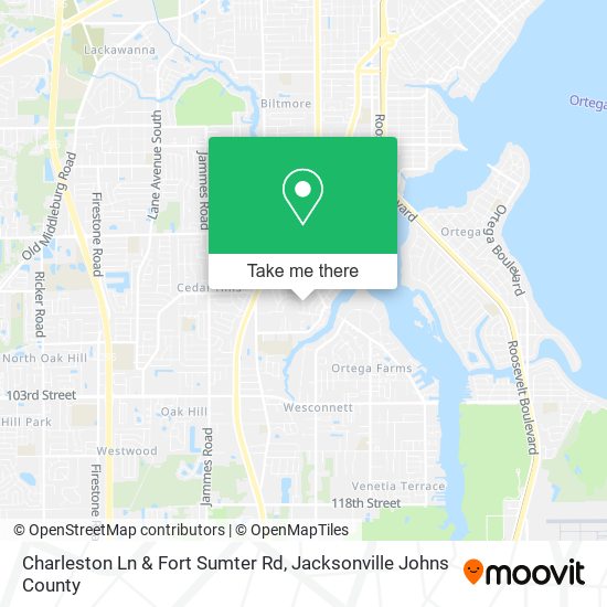 Charleston Ln & Fort Sumter Rd map
