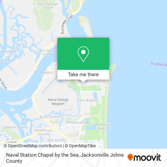 Naval Station Chapel by the Sea map