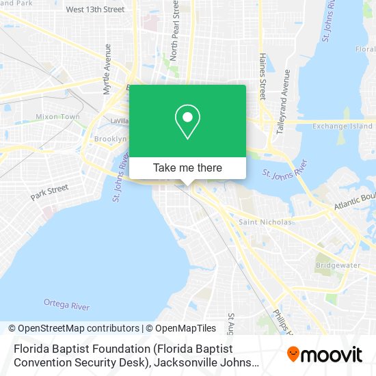 Florida Baptist Foundation (Florida Baptist Convention Security Desk) map