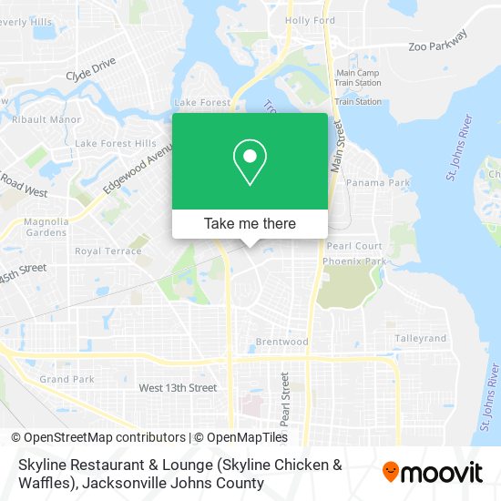 Skyline Restaurant & Lounge (Skyline Chicken & Waffles) map