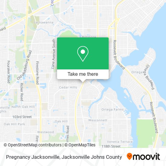 Pregnancy Jacksonville map