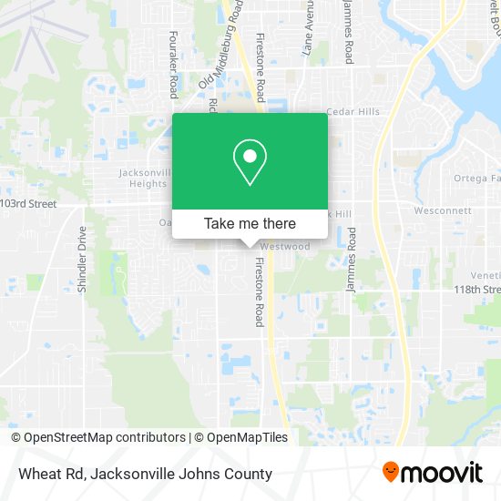 Mapa de Wheat Rd