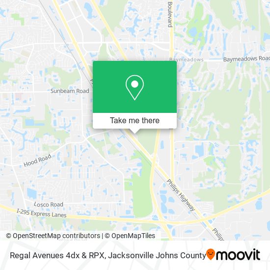 Regal Avenues 4dx & RPX map
