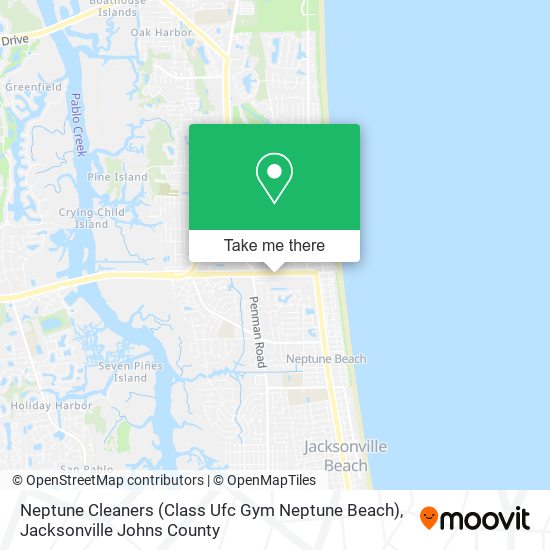 Mapa de Neptune Cleaners (Class Ufc Gym Neptune Beach)