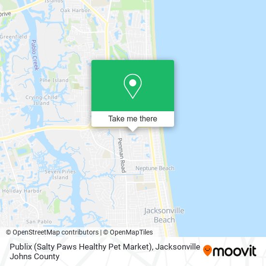 Mapa de Publix (Salty Paws Healthy Pet Market)