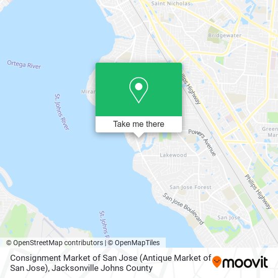 Mapa de Consignment Market of San Jose