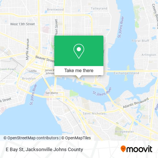 E Bay St map