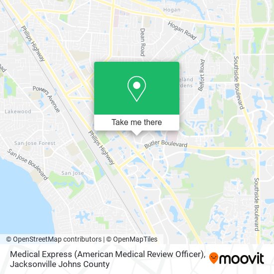 Medical Express (American Medical Review Officer) map