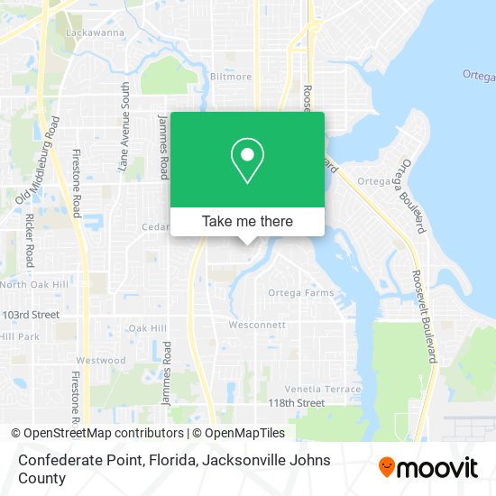 Mapa de Confederate Point, Florida