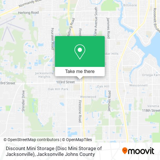 Discount Mini Storage (Disc Mini Storage of Jacksonville) map