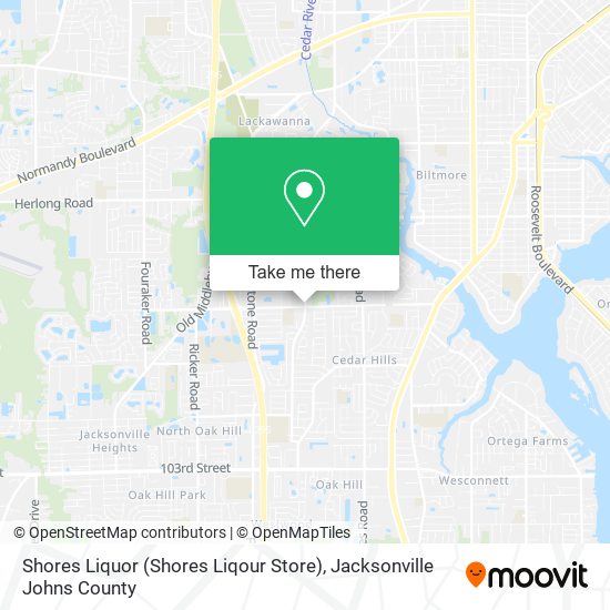 Mapa de Shores Liquor (Shores Liqour Store)