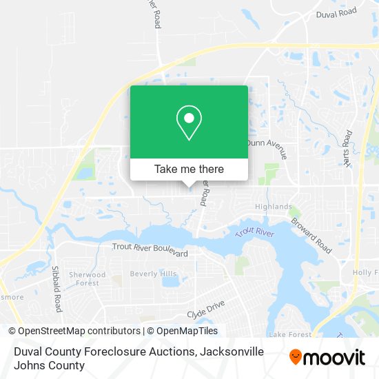 Duval County Foreclosure Auctions map