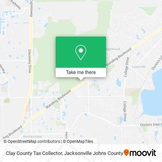 Clay County Tax Collector map
