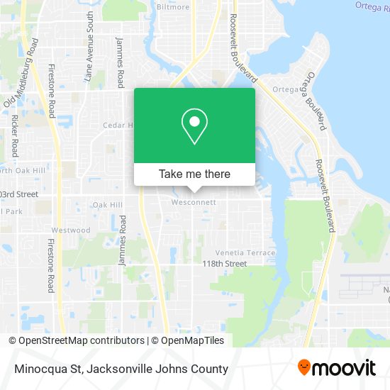 Minocqua St map