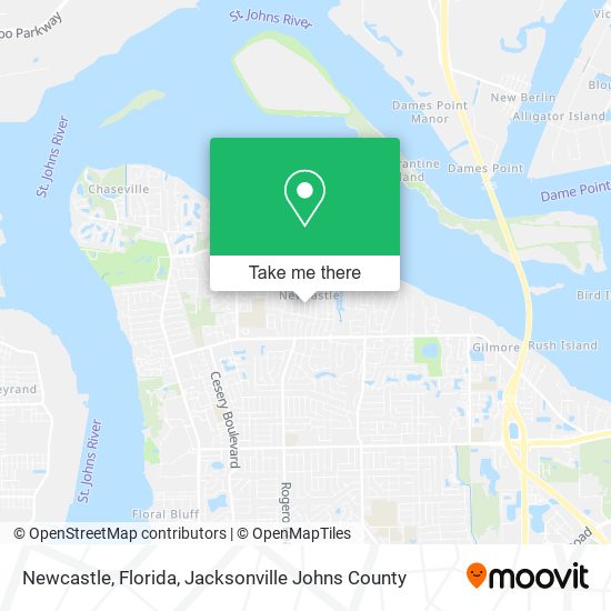 Mapa de Newcastle, Florida