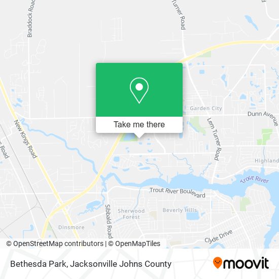 Bethesda Park map
