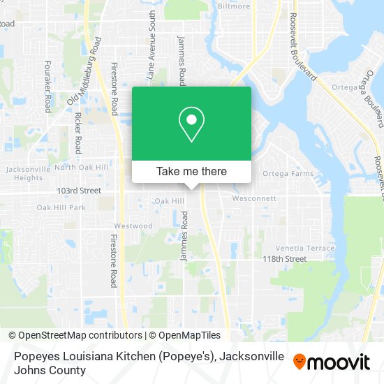 Popeyes Louisiana Kitchen (Popeye's) map