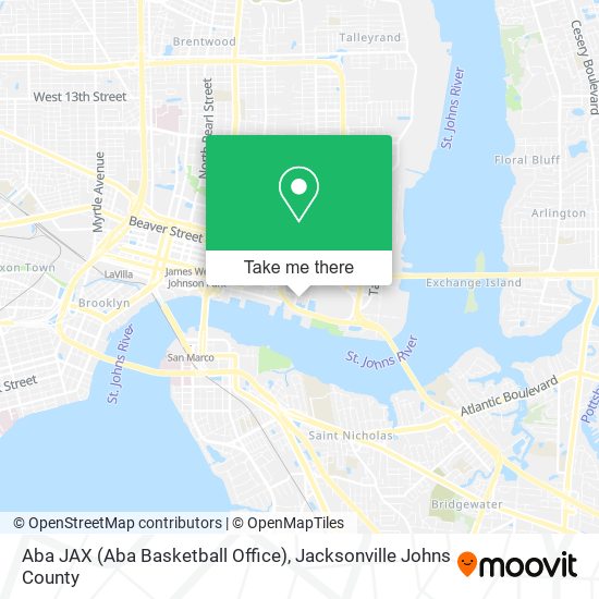 Aba JAX (Aba Basketball Office) map