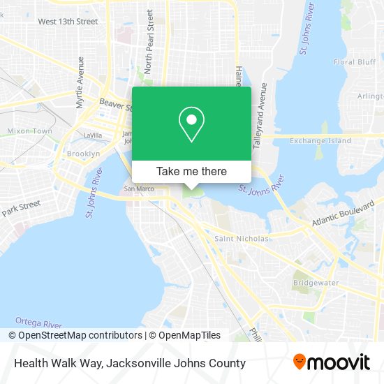 Health Walk Way map